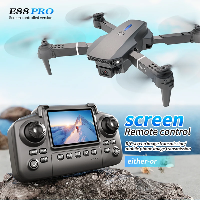 Rc Hobby Wire - Professionelle E88 PRO Drohne mit Bildschirm