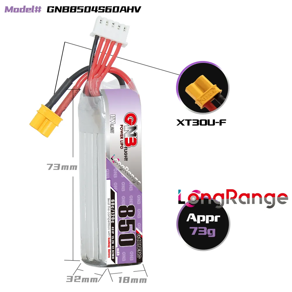GAONENG GNB LiPo-Akku 850 mAh  – Lipo Battery 4S Bewertung und Preis