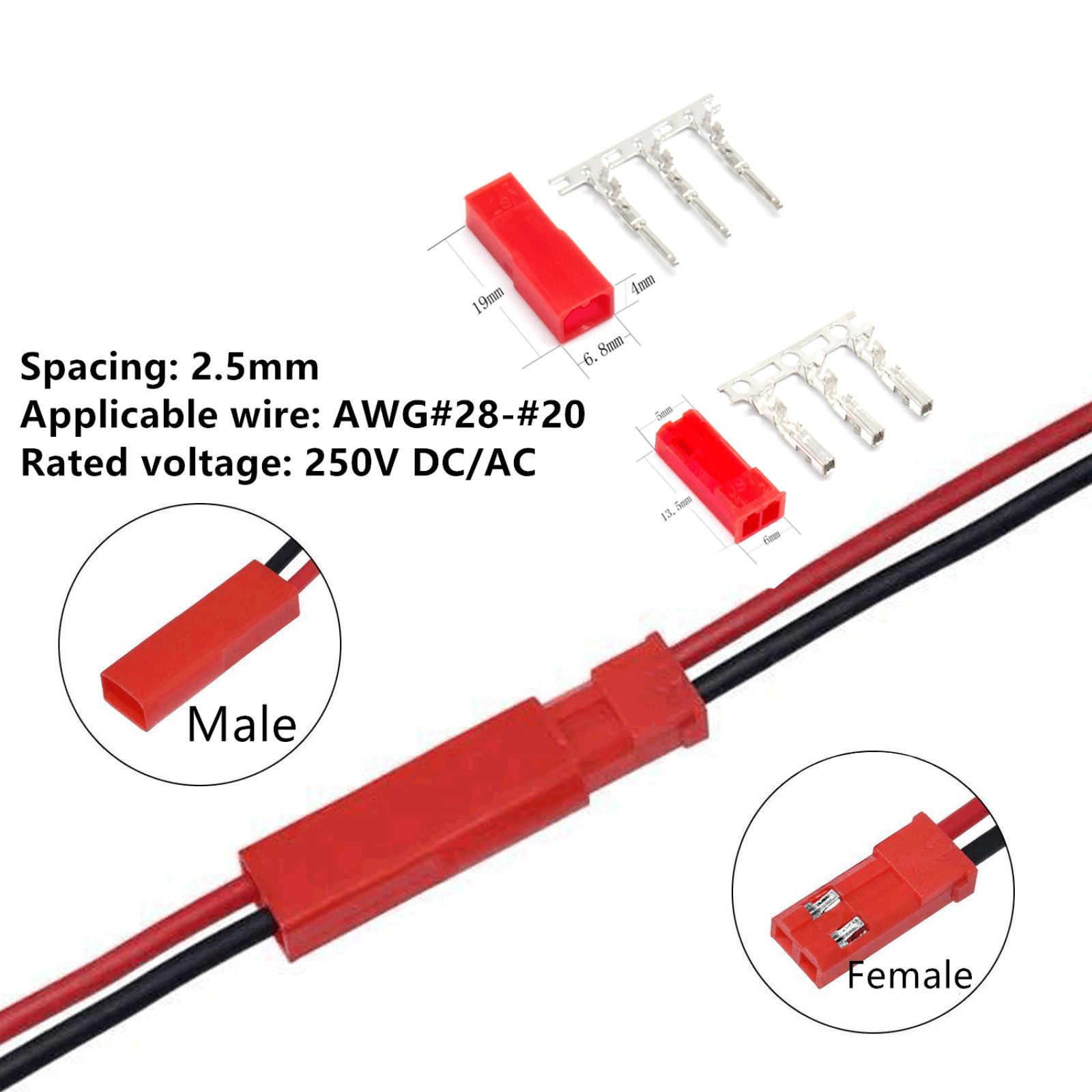 105-teiliges Servo-Steckverbin – Rc Hobby Wire Bewertung und Preis