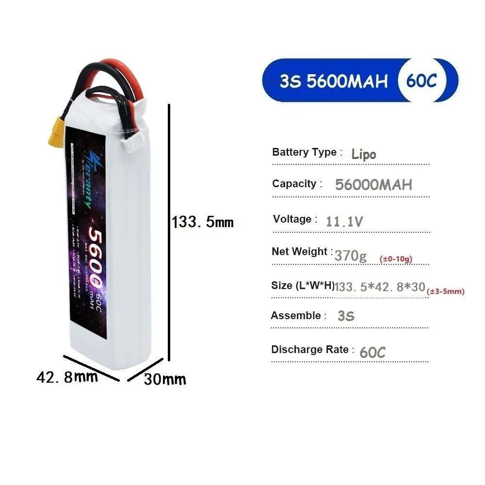 TERANTY 5600MAH 60C 2S 3S 4S 6 – Lipo Battery 4S Bewertung und Preis