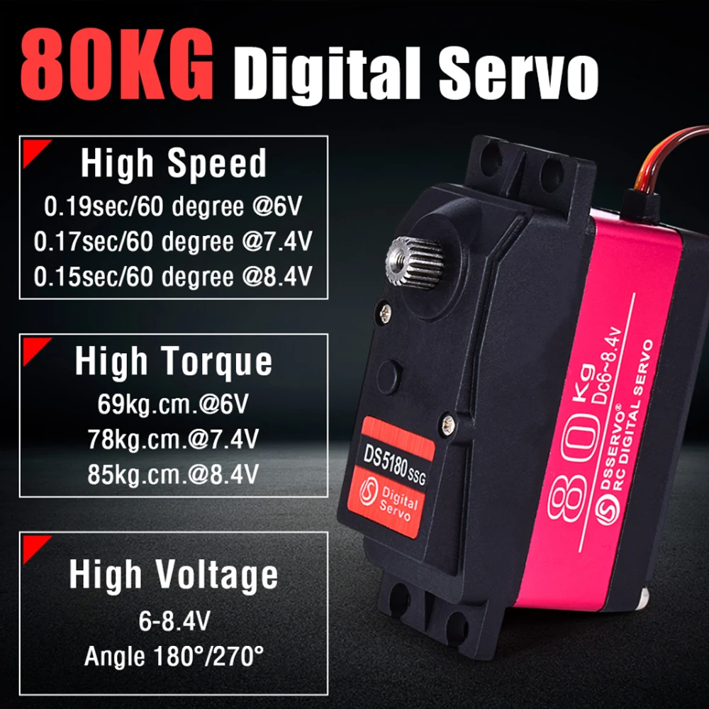 Dsservo Wasserdicht DS5180 80  – Rc Hobby Products Bewertung und Preis